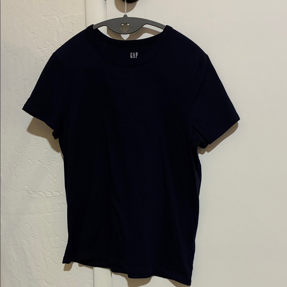 GAP Navy Short-Sleeve Crewneck T-Shirt Size Small